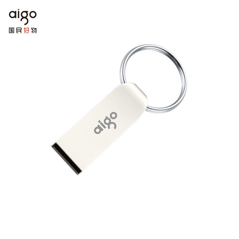 爱国者 aigo U268 U盘 64GB USB2.0 迷你款 银色 计价单位:个