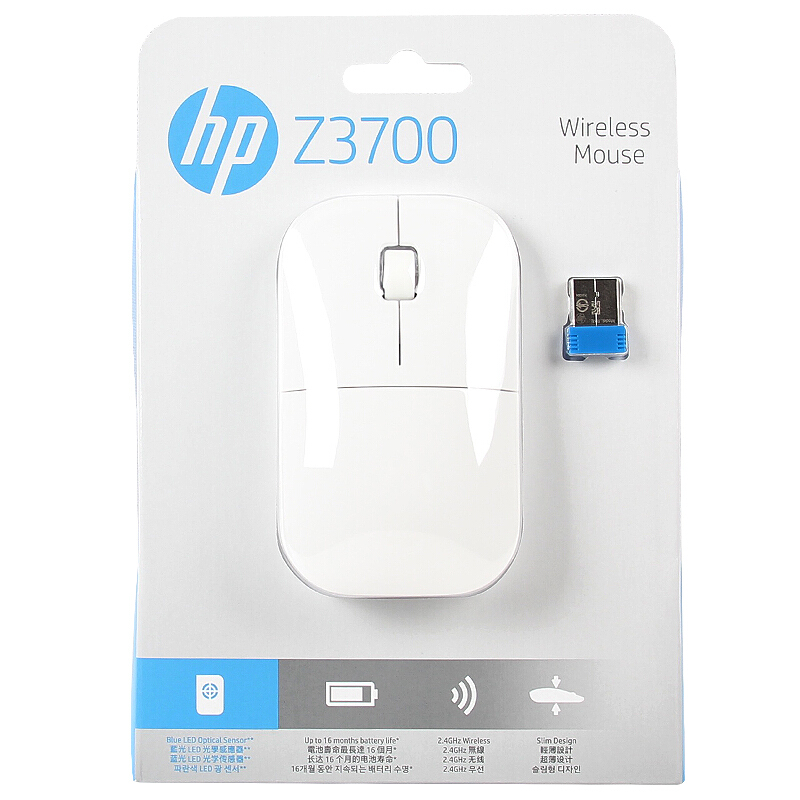 惠普 HP V0L80AA 无线鼠标 Z3700 白色 计价单位:个