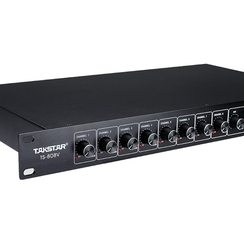 得胜 TAKSTAR TS-808V 八路智能混音器 黑色 计价单位:台