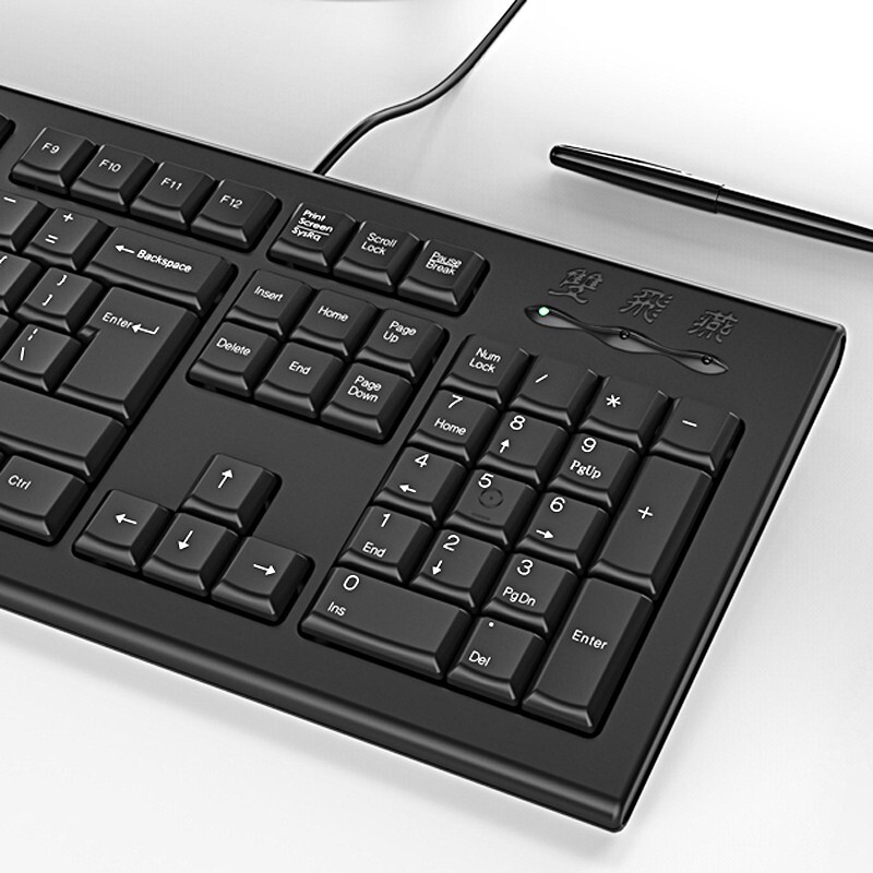 双飞燕  KR-85 有线键盘 黑色 计价单位:个
