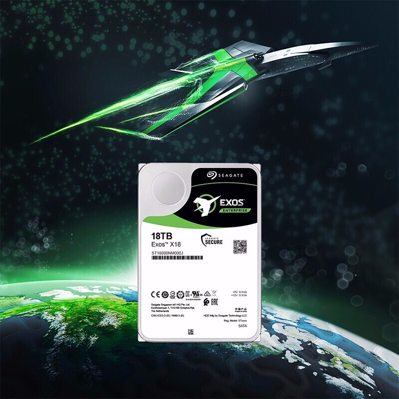 希捷 SEAGATE ST18000NM000J 企业级硬盘  银河Exos X18系列 18TB 256MB 7200转 SATA 3.5寸 计价单位:块
