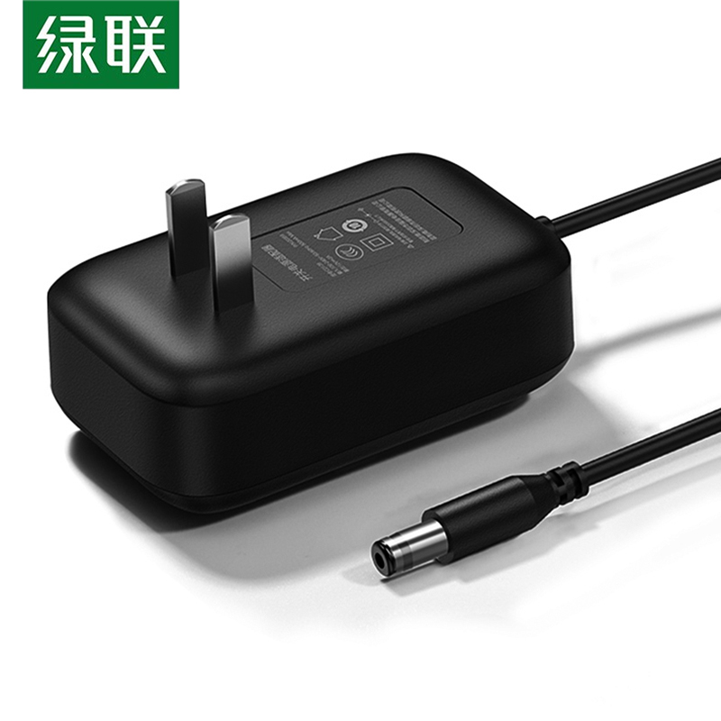 绿联 UGREEN 20359 电源适配器 12V2A DC5.5mm 黑色 计价单位:个