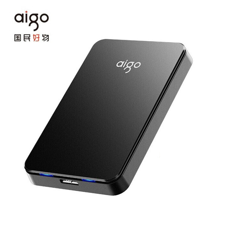 爱国者 aigo HD809 移动硬盘 USB3.0 2T 黑色 计价单位:块