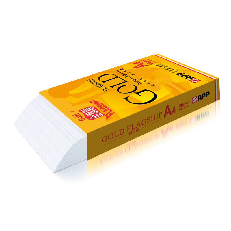 金旗舰  A4 80G 复印纸 超质感系列 500张/包 5包/箱 计价单位:箱