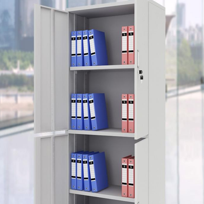 工来工往  850*1800*390mm 通双节加厚文件柜 850*1800*390mm 灰白色 计价单位:组