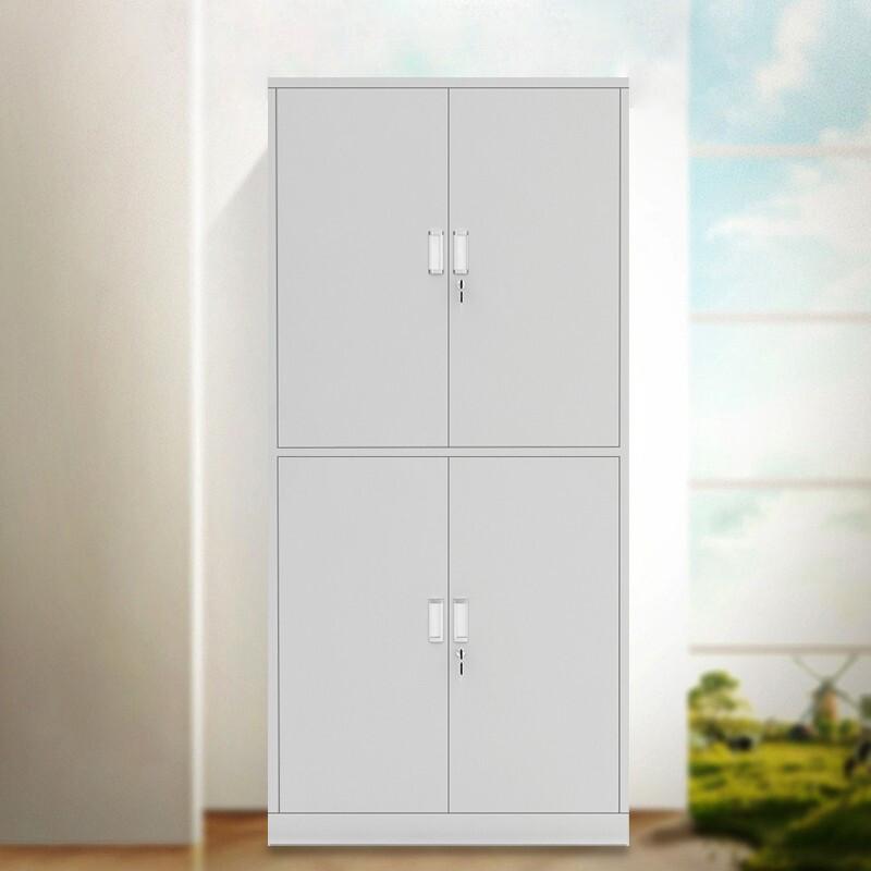 工来工往  850*1800*390mm 通双节加厚文件柜 850*1800*390mm 灰白色 计价单位:组