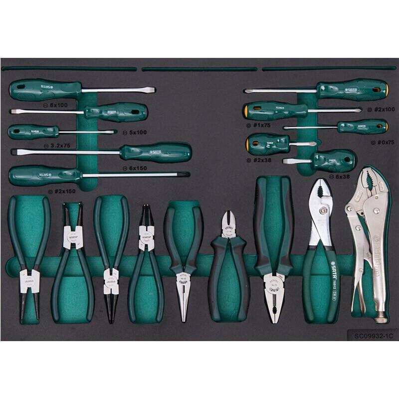 世达 SATA 09932 242件通用机修工具车组套 计价单位:台