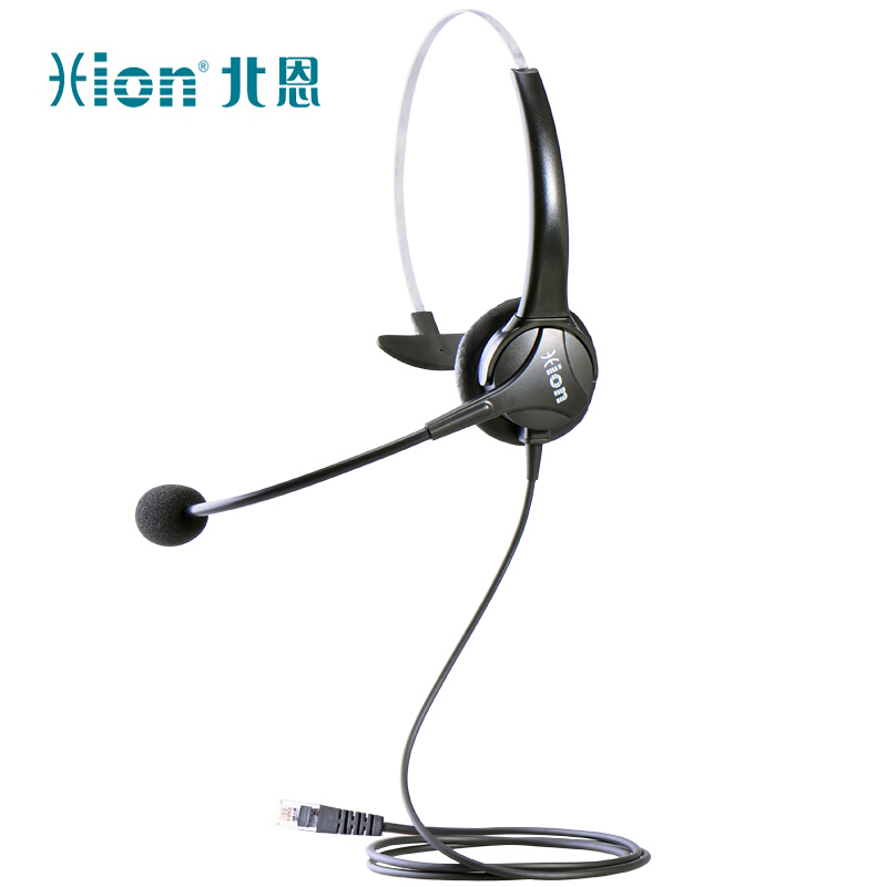 北恩 HION FOR600 头戴式单耳话务耳机 直连电话水晶头 计价单位:副