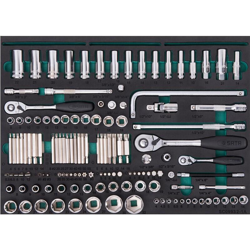 世达 SATA 09932 242件通用机修工具车组套 计价单位:台