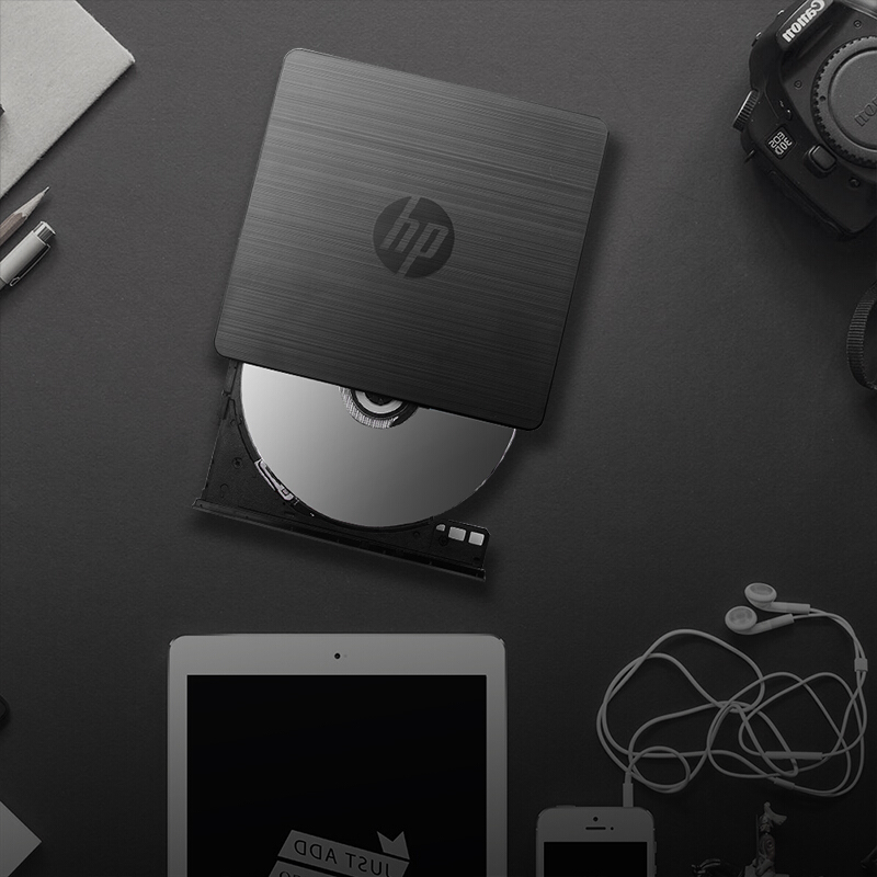 惠普 HP GP70N 超薄USB外置DVD刻录光驱 24倍速 黑色 计价单位:个