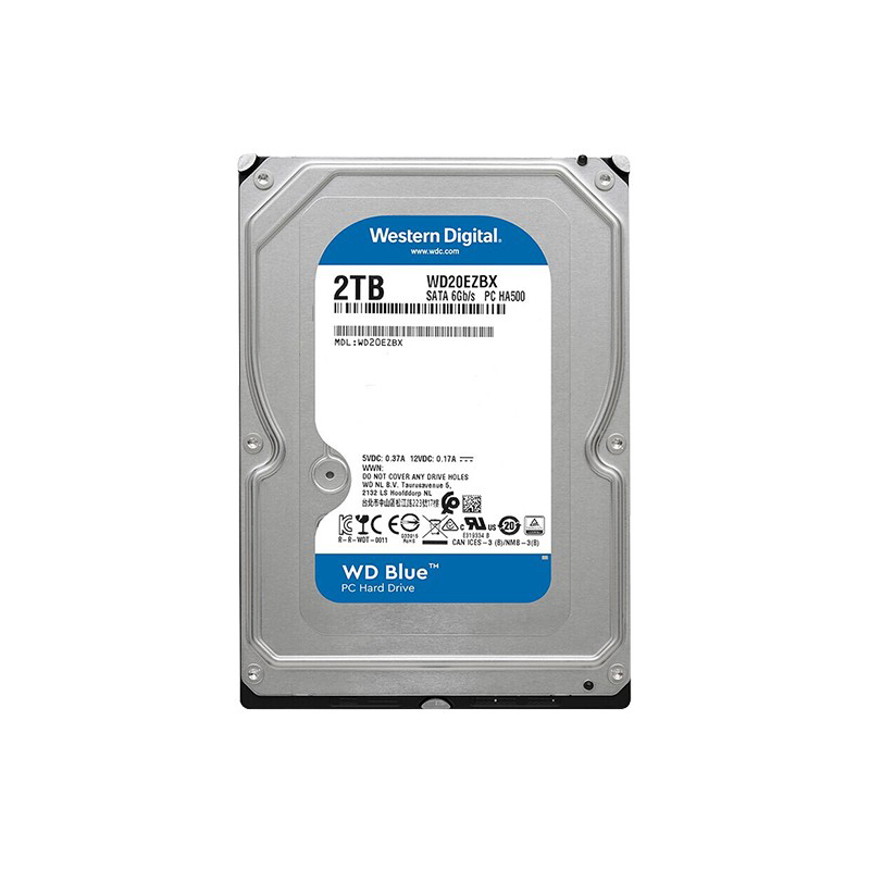 西部数据 WD WD20EZBX-DJ 3.5寸台式机硬盘 蓝盘 7200转256MB  2TB 计价单位:个