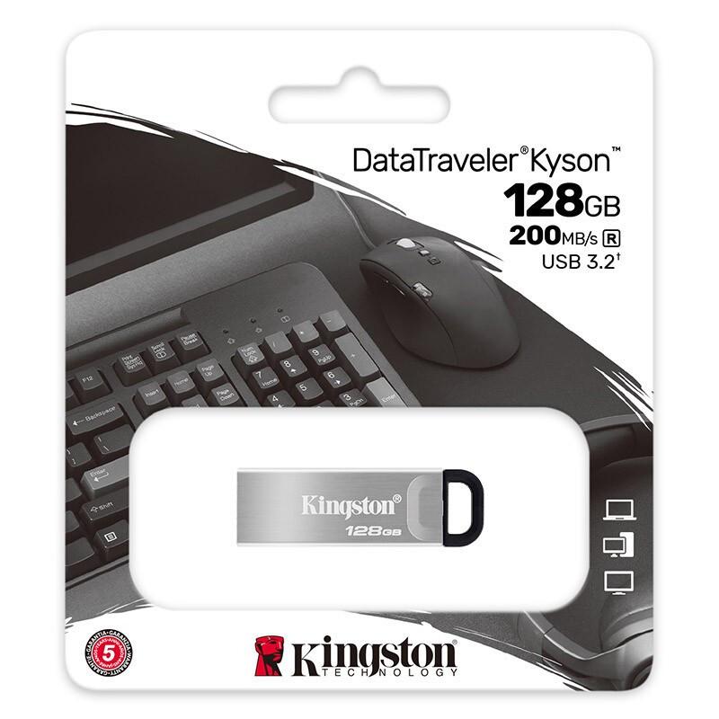金士顿 KINGSTON DTKN U盘 128GB USB3.2 Gen 1 金属外壳 读速200MB/s 计价单位:个