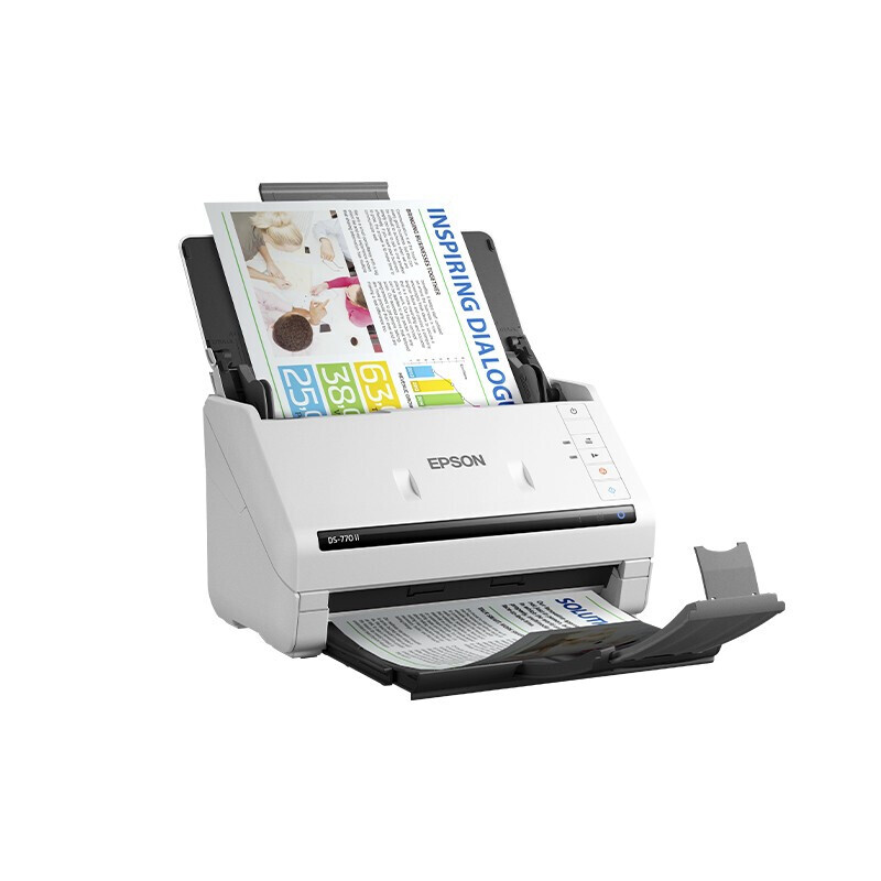 爱普生 EPSON DS-770II 办公扫描仪 A4幅面 45ppm 90ipm 高速高清 计价单位:台