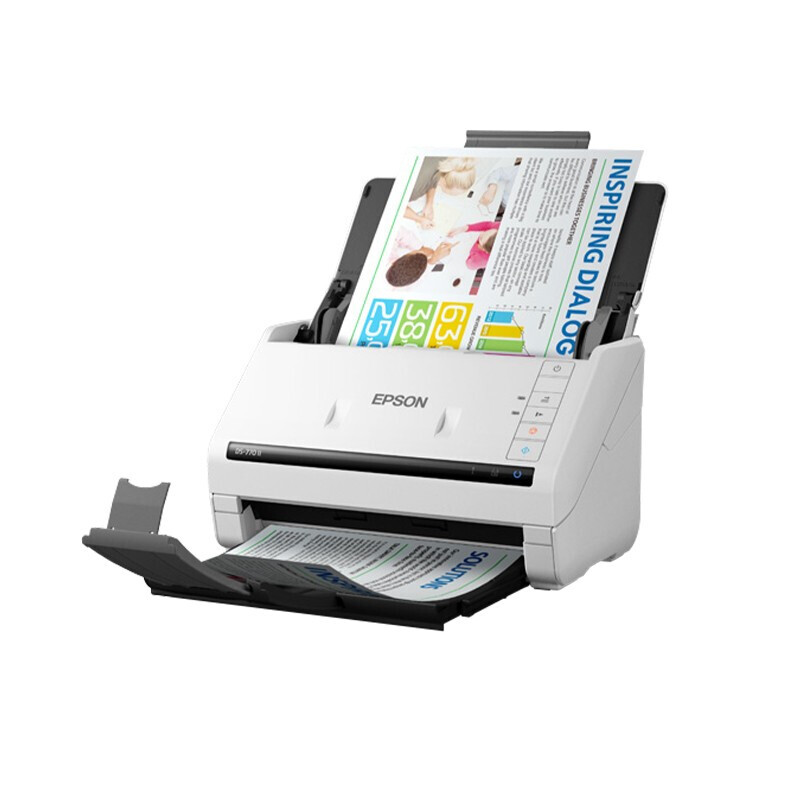 爱普生 EPSON DS-770II 办公扫描仪 A4幅面 45ppm 90ipm 高速高清 计价单位:台