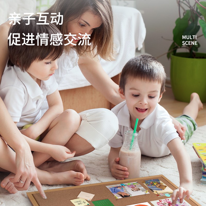 得力 deli 8762 软木留言板纤维 400*600mm  棕色  计价单位:个