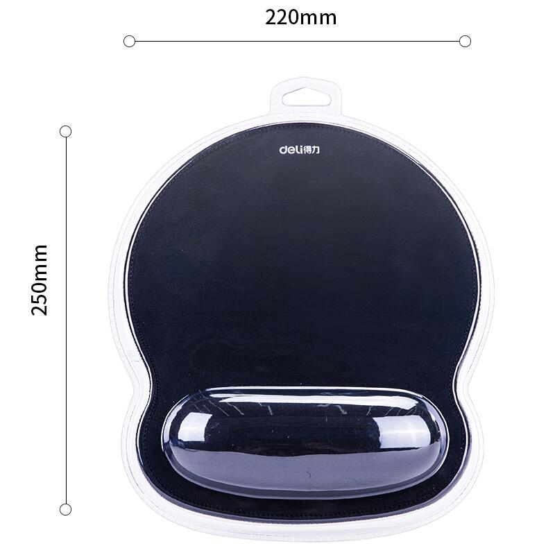 得力 deli 2225 舒适记忆棉腕托鼠标垫 黑色 计价单位:个 得力 deli 2225 舒适记忆棉腕托鼠标垫 黑色 计价单位:个