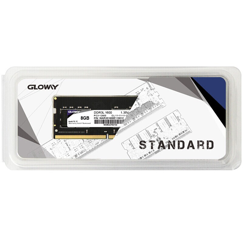 光威 GLOWAY 8GB DDR3L 1600 笔记本内存 战将系列 低电压版 计价单位:个