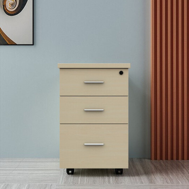 企普 400*400*560mm 三屉活动柜 白橡木 计价单位:个