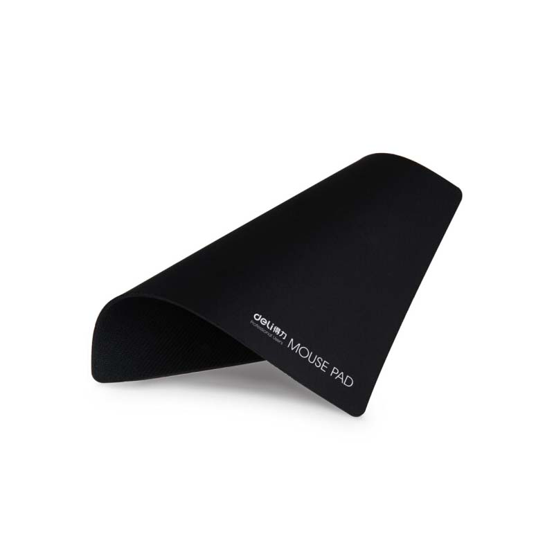 得力 deli 83009 PU皮鼠标垫  250*200mm 耐磨 黑色 计价单位:块