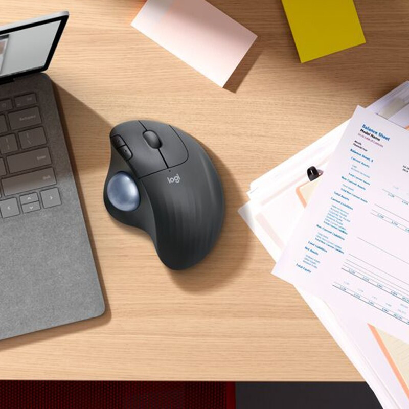 罗技 LOGITECH M575  无线轨迹球鼠标 石墨黑 计价单位:个