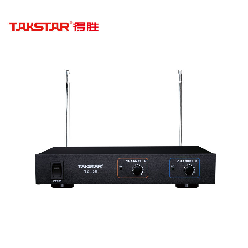 得胜 TAKSTAR TC-2R 一拖二无线会议麦克风主机 黑色 计价单位: 台