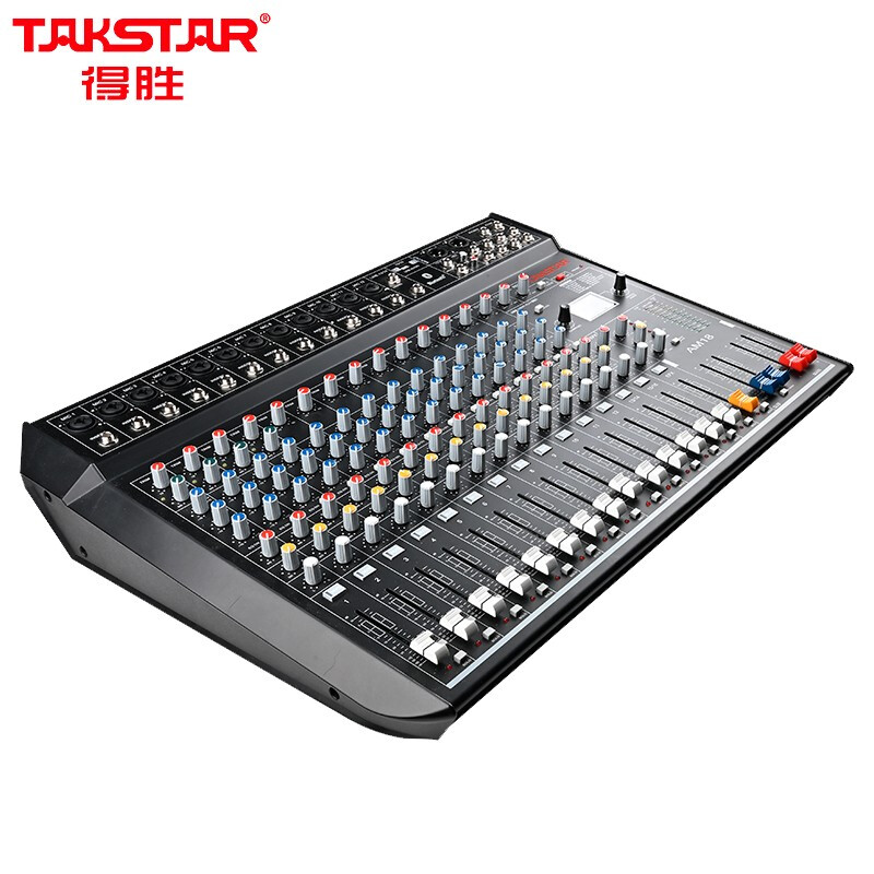得胜 TAKSTAR AM18 十八路模拟调音台 带蓝牙USB效果器 黑色 计价单位: 台