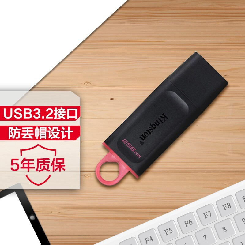 金士顿 KINGSTON DTX U盘 256GB USB3.2 Gen 1 轻巧便携 计价单位: 个