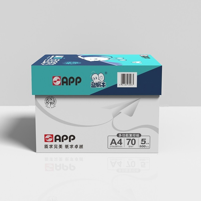 蓝蜗牛  A4 70g 复印纸 500张/包 5包/箱    10箱/组 计价单位:组