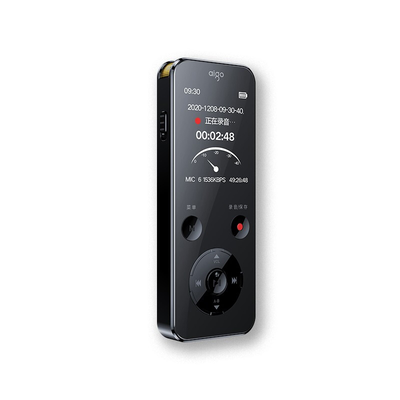 爱国者 aigo R6922 录音笔 MP3播放器 16G 黑色 计价单位:支