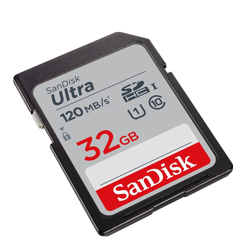 闪迪 SANDISK SDSDUNC-032G-ZN6IN 32GB SD存储卡 C10 至尊高速版内存卡 读速120MB/s 计价单位:个