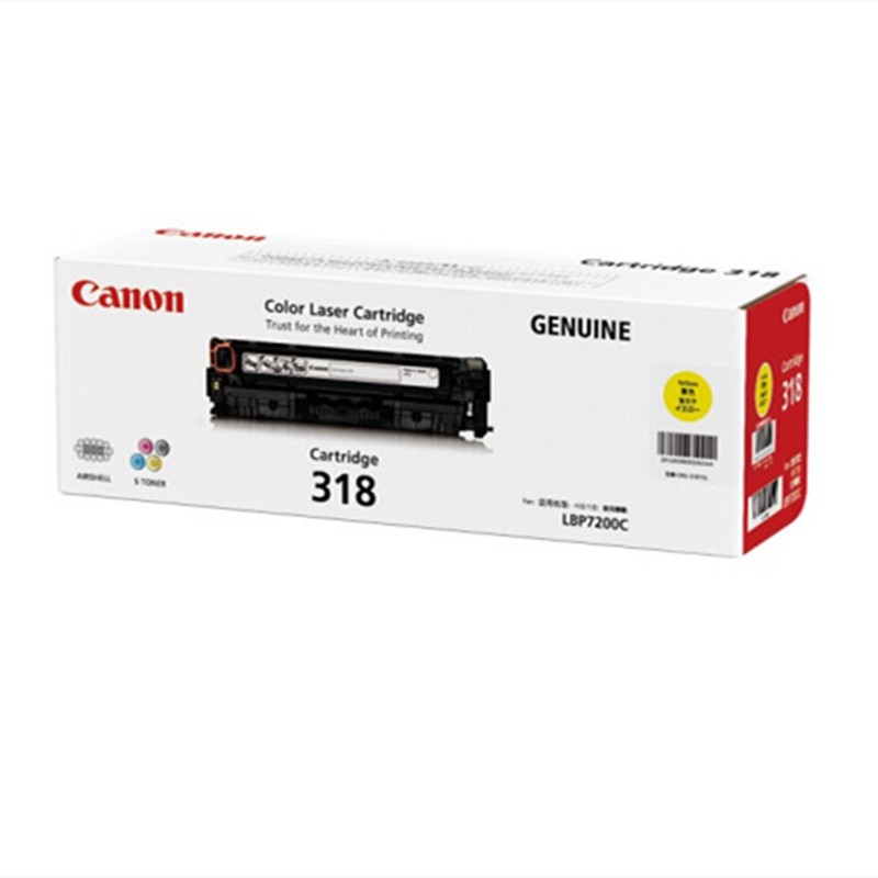 佳能 CANON CRG318 Y 原装硒鼓黄色 适用于LBP7660cdn 计价单位: 支