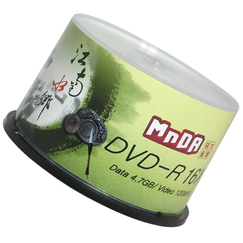 铭大金碟  DVD-R 空白光盘 江南水乡系列 16速 4.7G 50片桶装 计价单位: 桶