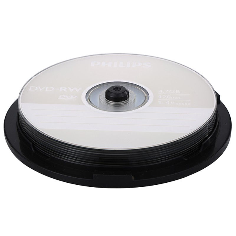 飞利浦 PHILIPS DVD-RW 空白刻录光盘 1-4X 4.7G 可擦写 可重复刻录 10片/盒 计价单位: 盒 飞利浦 PHILIPS DVD-RW 空白刻录光盘 1-4X 4.7G 可擦写 可重复刻录 10片/盒 计价单位: 盒