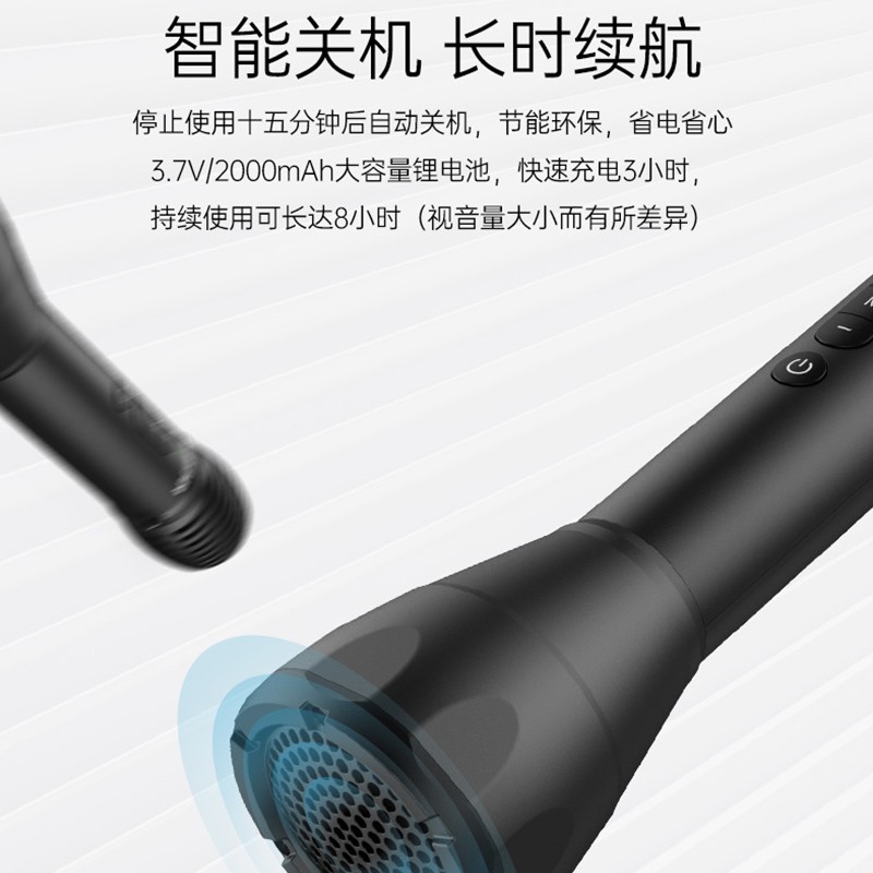 得胜 TAKSTAR DA10 话筒音响一体麦克风 无线蓝牙 黑色 计价单位: 个