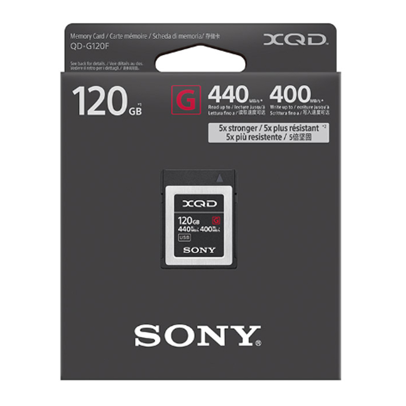 索尼 SONY QD-G120F XQD存储卡 120G 440MB/s读取速度 计价单位:张 索尼 SONY QD-G120F XQD存储卡 120G 440MB/s读取速度 计价单位:张