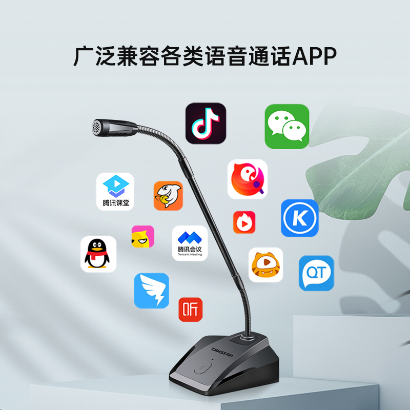 得胜 TAKSTAR MS-580USB 电脑麦克风 USB接口 黑色 计价单位: 个