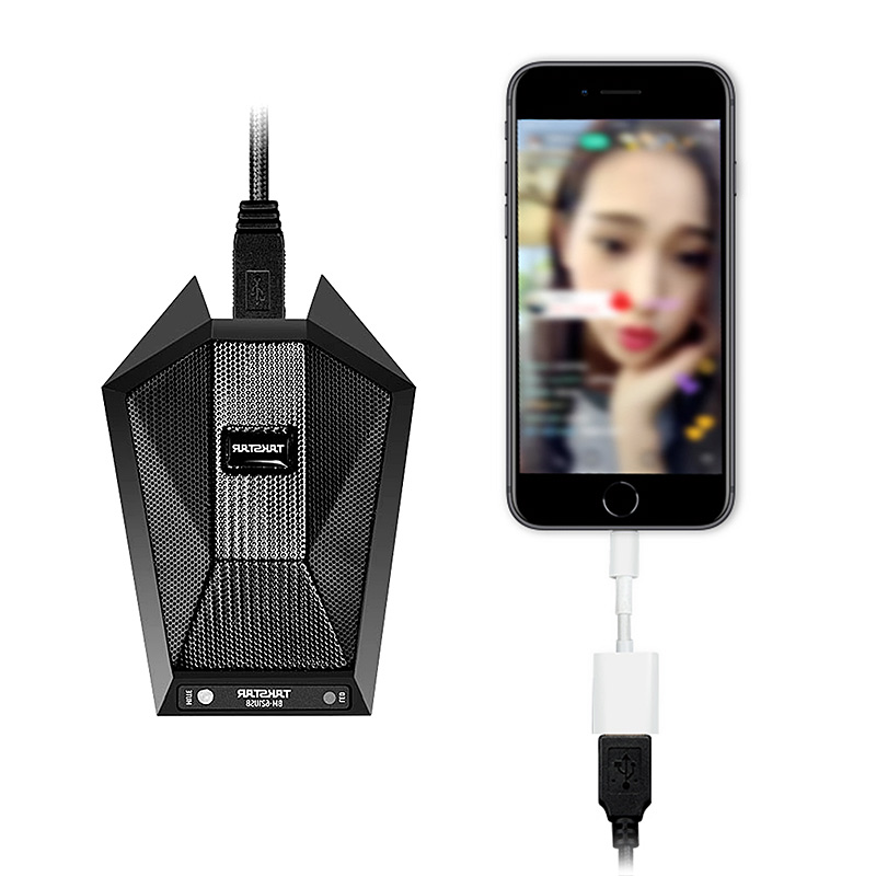 得胜 TAKSTAR BM-621USB 界面电容麦克风 内置声卡 黑色 计价单位: 个