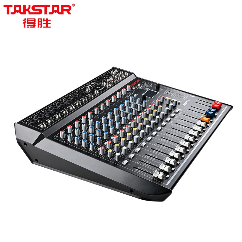 得胜 TAKSTAR AM14 十四路调音台 立体声带蓝牙USB效果器 黑色 计价单位:台