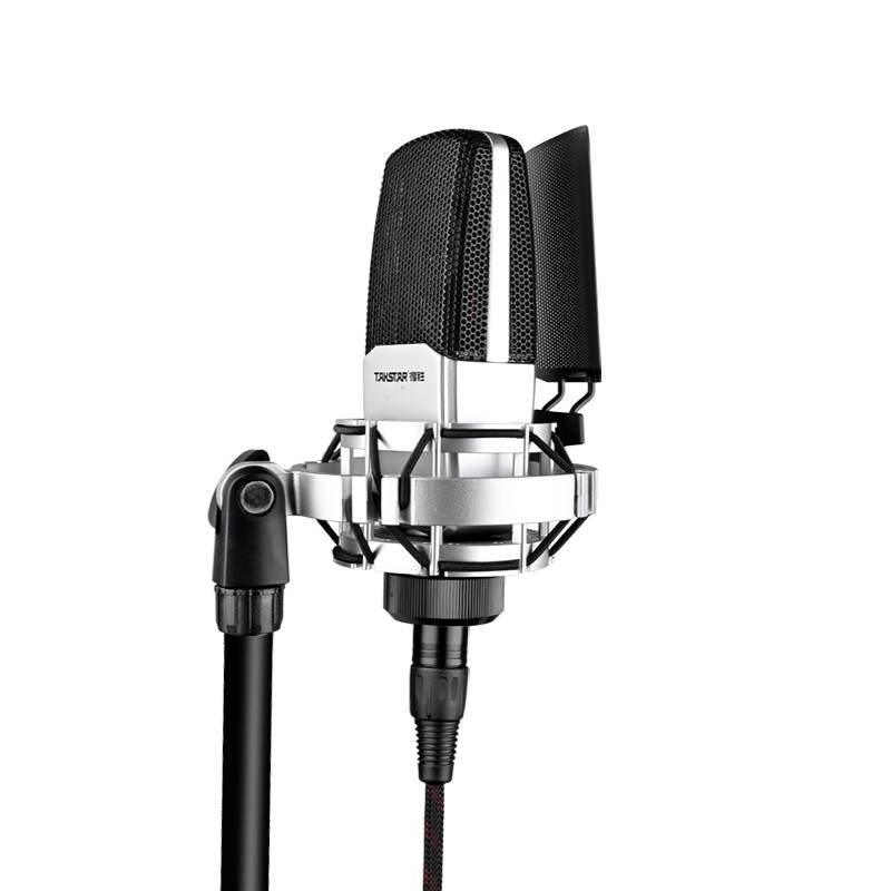 得胜 TAKSTAR SM-18 EL 电容麦克风 唱K录音直播 黑色 计价单位: 支