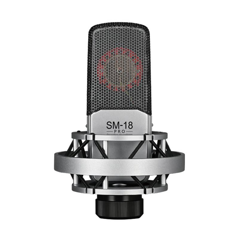 得胜 TAKSTAR SM-18 PRO 电容麦克风 唱K录音直播 银色 计价单位: 支