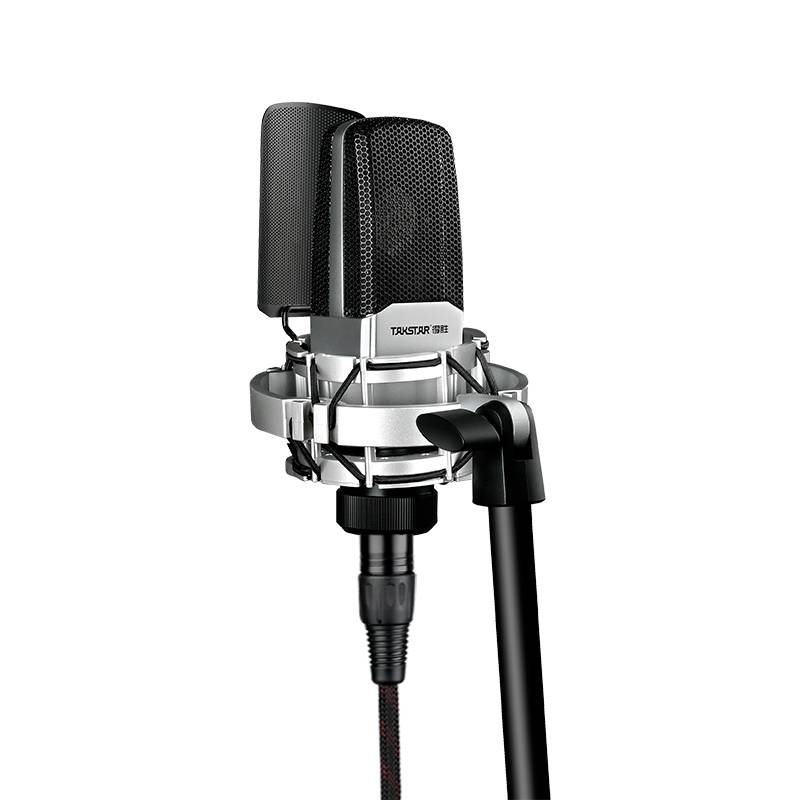 得胜 TAKSTAR SM-18 EL 电容麦克风 唱K录音直播 黑色 计价单位: 支