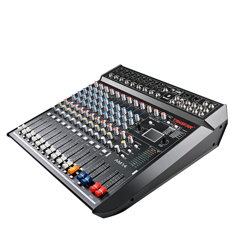 得胜 TAKSTAR AM14 十四路调音台 立体声带蓝牙USB效果器 黑色 计价单位:台