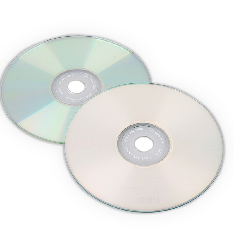 得力 deli 3725 空白光盘CD-R 52速 700MB 桶装50片 计价单位: 桶
