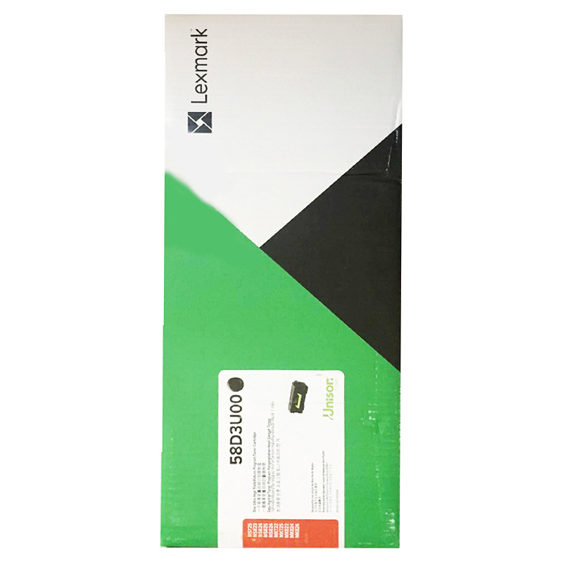利盟 LEXMARK 58D3U00 墨粉 黑色 适用MX722adhe 822ade MS823dn 725dvn 计价单位: 支