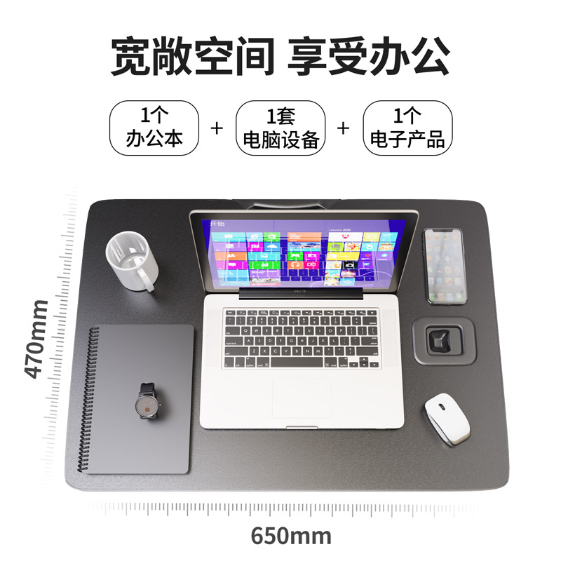 得力 deli 33406 站立办公升降台 黑色 计价单位: 个