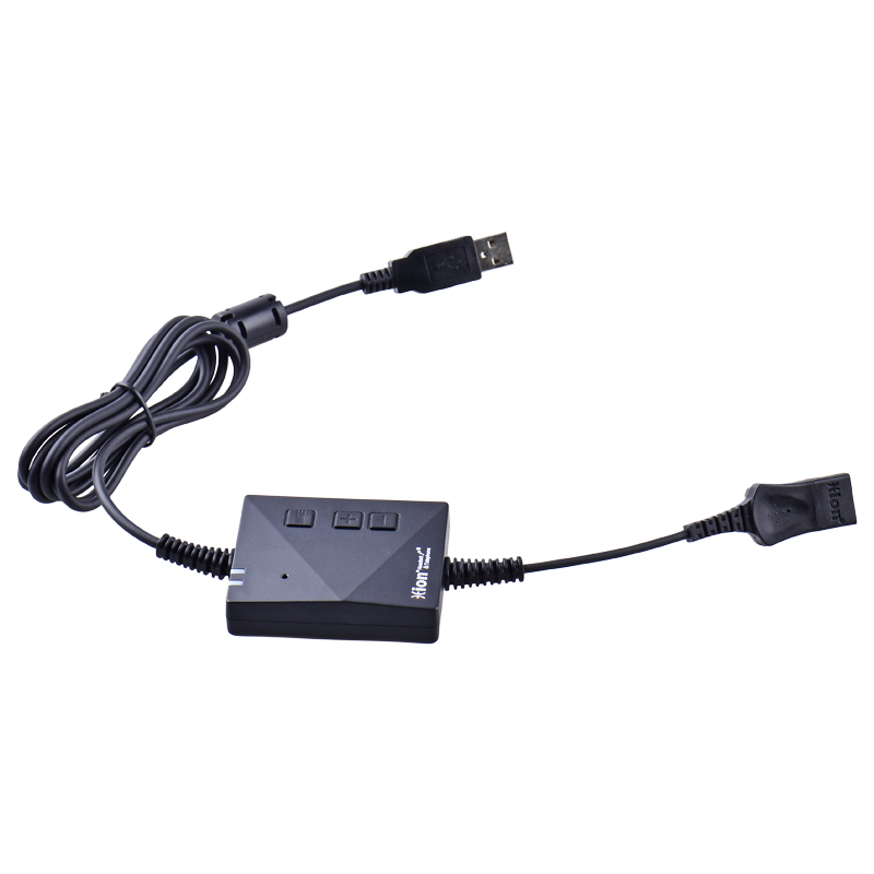北恩 HION QD-B9 耳麦转接线 USB插头+主动降噪+音量调节+麦克风闭音 计价单位: 根