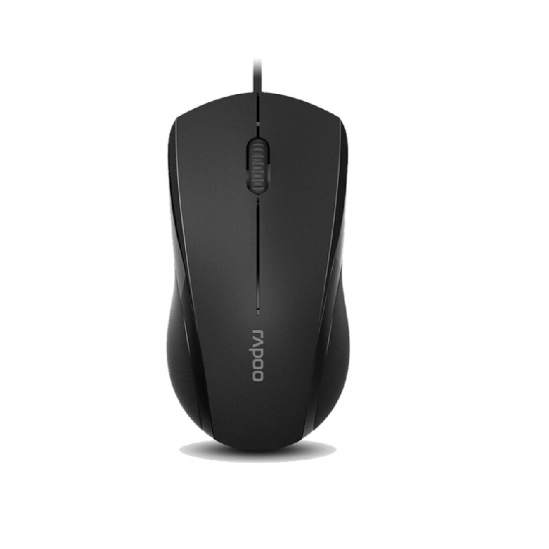雷柏 RAPOO N18 鼠标 有线 USB 黑色  计价单位: 个