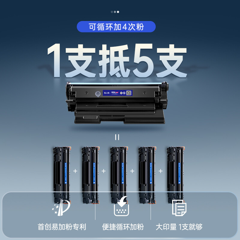 格之格  CC388A 硒鼓 黑色 1500页 蓝钻易加粉PRO+ 适用于HP P1108  p1106 1007 m1136 1213nf m126a 计价单位: 支