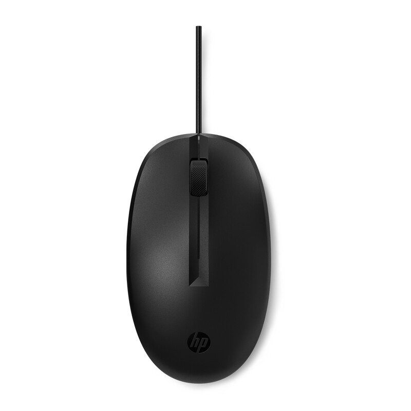 惠普 HP 265A9AA 商用125有线鼠标 USB接口笔记本台式电脑一体机通用办公鼠标 黑色 计价单位: 个