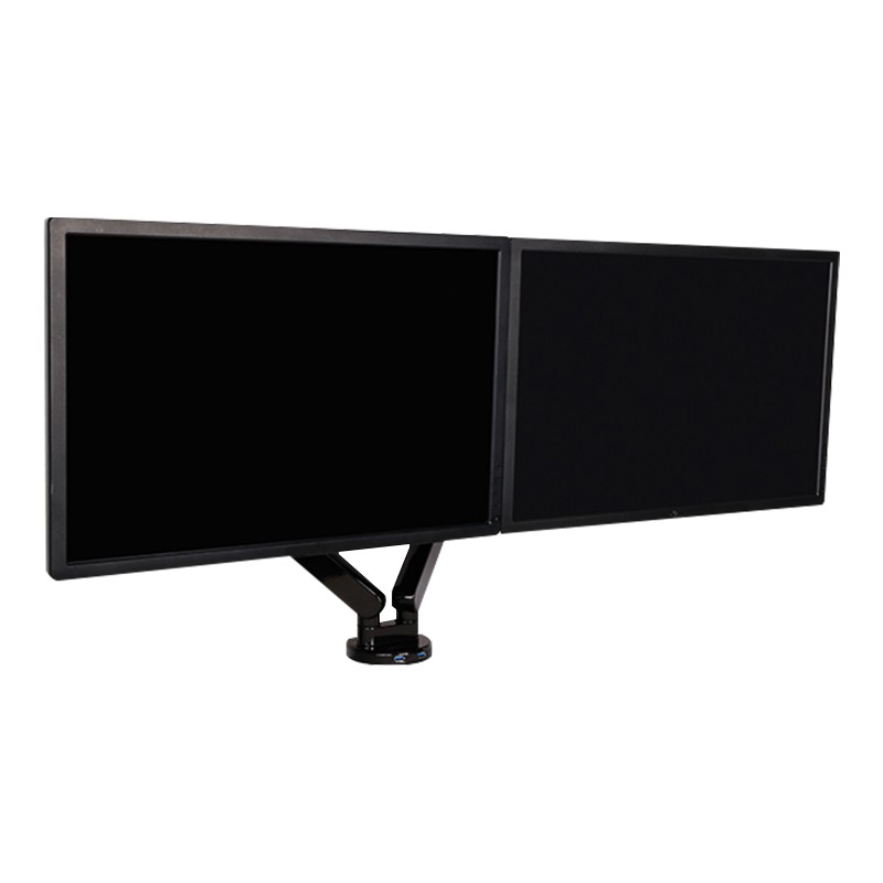 乐歌 Loctek Q5D 双屏显示器支架 黑色 承重 2-9kg 适用尺寸 10-27英寸 计价单位:个